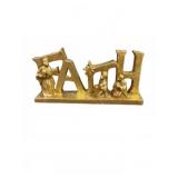 Gold Faith Nativity Scene Table Decor