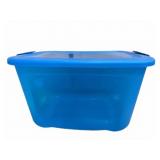Bella 17x12x15 Blue Plastic Storage Bin
