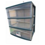 Sterilite 3 Drawer Plastic Storage Tower