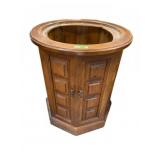 Wooden Hexagonal Side table Missing Top
