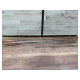 4 Long Metal BBQ Forks With Wood Grips