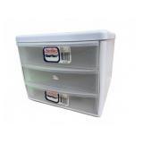 Sterilite ClearView 3-Drawer Storage Unit