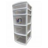 Sterilite 5-Drawer White Plastic Cart