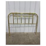 Full Size Brass and Ceramic Headboard
