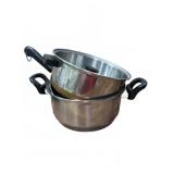 Two Stainless Steel Pots