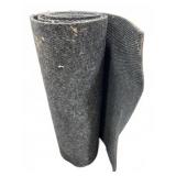 Large Rolled Black Utility Carpet, Unknown