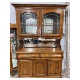 Pacific Frames Ind Oak China Cabinet 50x79x18