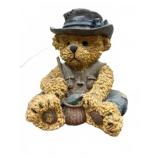 Fisherman Bear Resin Figurine