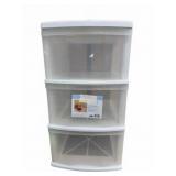 3-Drawer Plastic Storage System