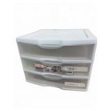 Sterilite 3-Drawer Plastic Storage Unit