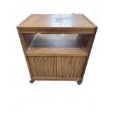 Wooden Rolling Storage Cabinet