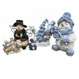 Snowman Holiday Figurines Lot