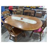 Oak Dining Table With 4 Chairs
