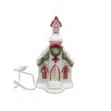 Ceramic Lighted Holiday Church Decor