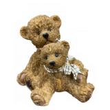 Resin Bear Figurine Pair With Scarves