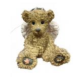 Angel Bear Figurine with Cross Necklace