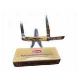 Case XX 5318 Stag Handle 3-Blade Pocket Knife