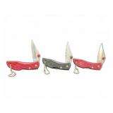 3 Stainless Steel Folding Knives