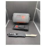 CobraTec OTF Tanto Partially Serrated Knife