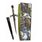 Decorative Dagger With Sheath and Box