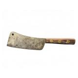 Large Steel Meat Cleaver with Wood Handle