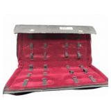 Black and Red Velvet Knife Roll