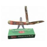 Case Trapper 6264 SS Cranberry Silver Script