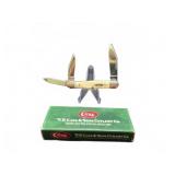 Case 6383WH SSM Natural Bone Jigged Knife