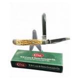 Case XX Mini Trapper Amber Handle Knife