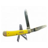 Case XX 3254 Yellow Trapper Pocket Knife