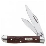 Case 6220 SS Brown Synthetic Peanut Knife