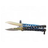 2 Stainless Butterfly Knives