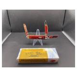 Case XX Pocket Worn Red Bone Stockman Knife