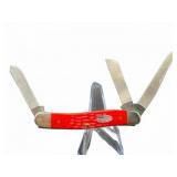 Case XX USA Red Jigged Handle Pocket Knife