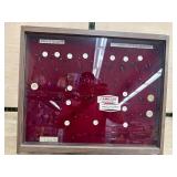 Camillus knife display case 21 wide. 17 tall 100