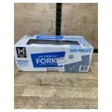 Clear Plastic Forks, 300-Piece Set