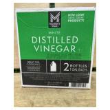 White Distilled Vinegar, 2 Bottles, 1 Gallon Each