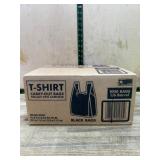 1000 Black T-Shirt Carry-Out Bags