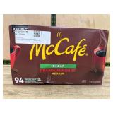94 McCafe Decaf Coffee Pods