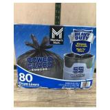 80 Heavy-Duty 55-Gallon Drum Liners