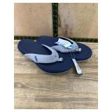 Hurley Flip-Flops, Size 12, Gray and Blue