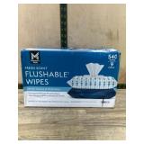 Flushable Wipes, 9 Packs