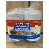 Hefty Supreme 8.75-Inch Lunch Plates, 250-Count