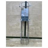 Chrome Toilet Paper Holder with Glass Accents