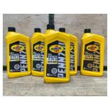 Five Bottles of Pennzoil 10W-30 Full Synthetic Oil