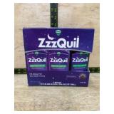 Vicks ZzzQuil Nighttime Sleep Aid, 3 Bottles