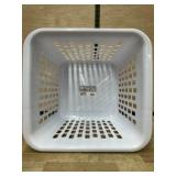 White Sterilite Plastic Laundry Basket