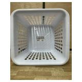 White Sterilite Plastic Laundry Basket