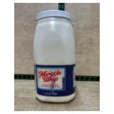 Jar of Miracle Whip Dressing