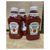 Pack of 3 Heinz Tomato Ketchup Bottles